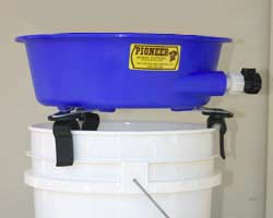Blue Bowl with flange