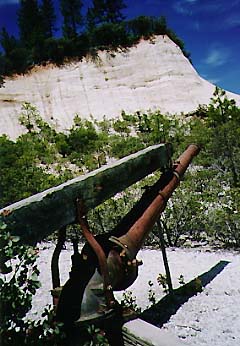 Hydraulic monitor at Malakoff
